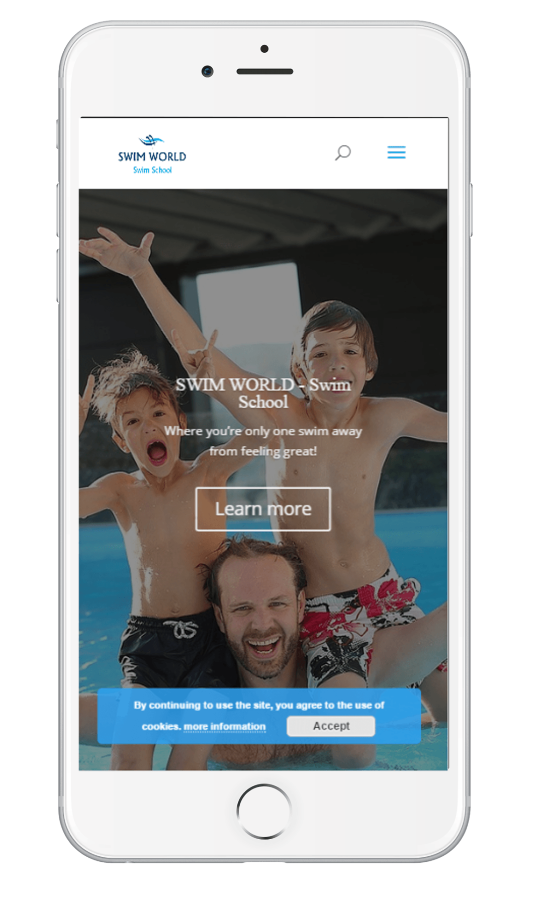Swim World Site  Design Pro Based in Maidstone, Kent, UK