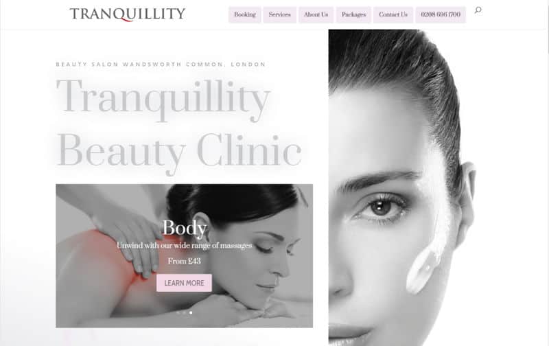 new beauty salon website