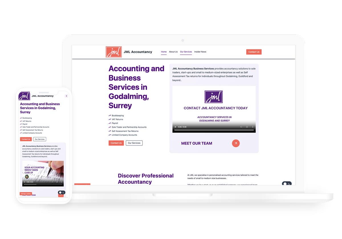 New JML accountancy website